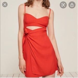 Reformation Sayulita Dress in Cherry 2